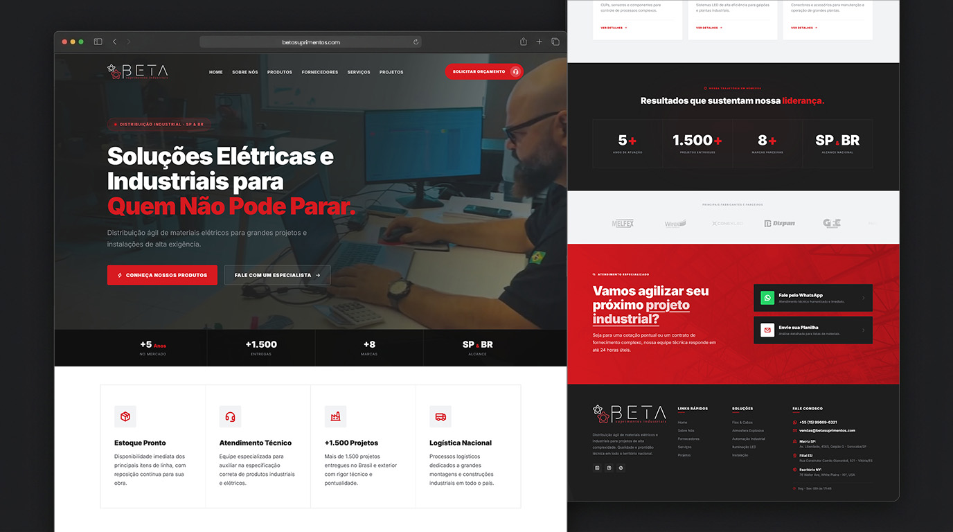 Beta Suprimentos - Portal Institucional e Automação Industrial